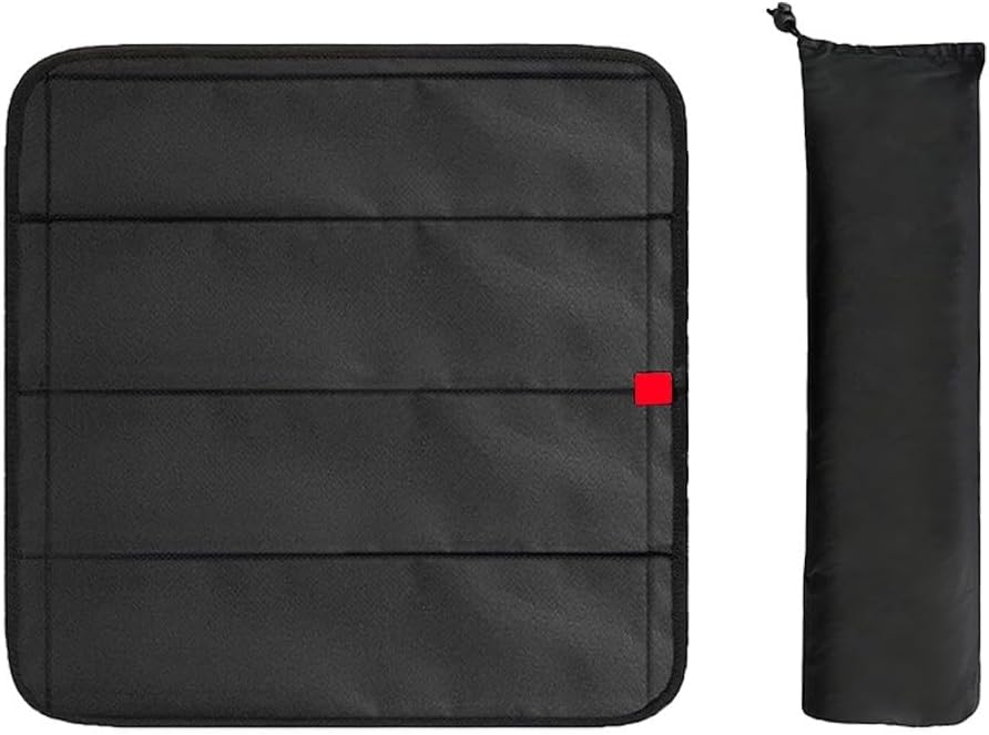 16.25" Magnetic RV Fan Cover Insulated Roof Vent Sun Shield Black