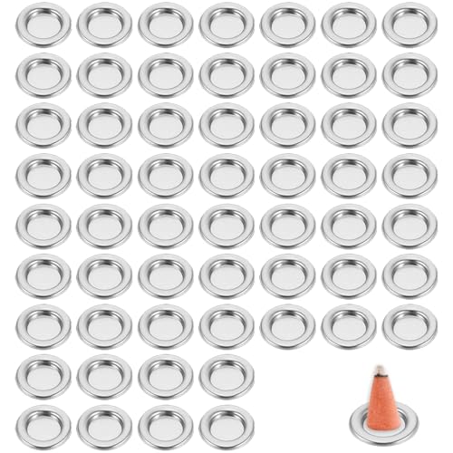 Räucherkegel Halter, Räucherkerzen Halter, 50 Stück Metall Teller...