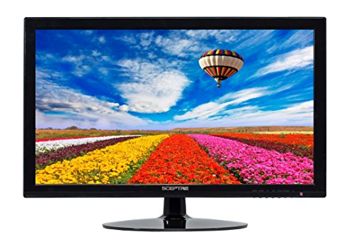Image of Sceptre 24 Inch 75Hz Slim LED Monitor with Build-in Speakers HDMI VGA, New Black (E248W-19208A)
