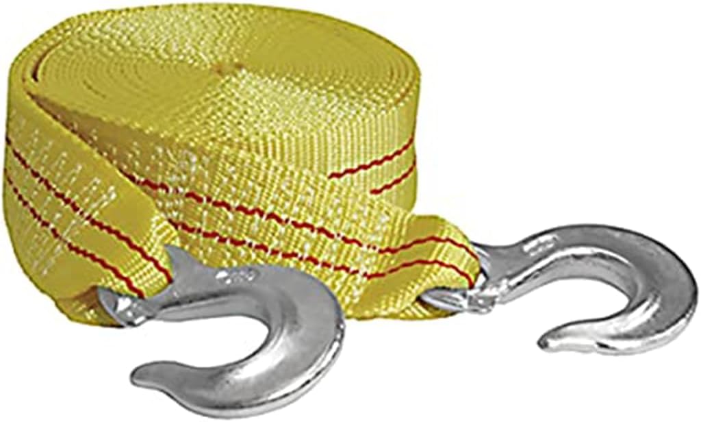 K Tool International Tow Strap with Forged Hooks 2in. x 25ft. 10,000lb