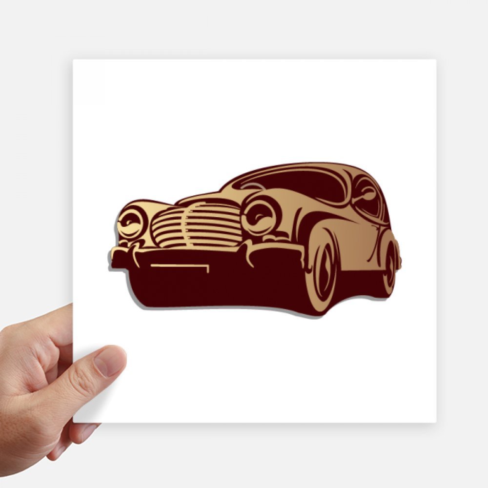 Coches clásicos pegatinas de pared rojas y vinilos decorativos de 20x20cm para portátil 1