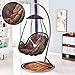 LBBGM Greing Rattan Hanging Swing Chair Kissen, Stuhl Hängemattenkissen für drinnen oder draußen, Größe: 80x120cm (ohne Stuhl)