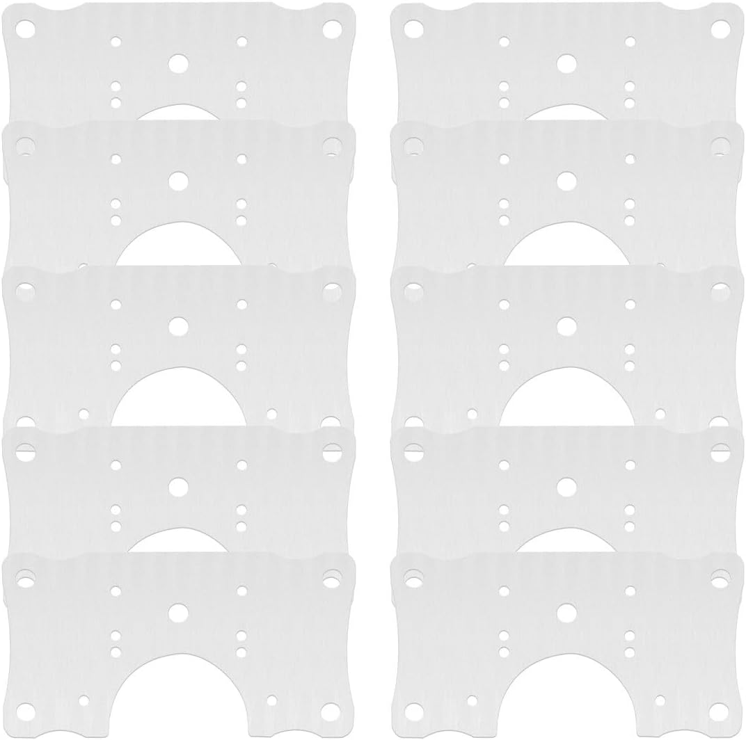 BETOOKY 10pcs Stainless Steel Butterfly Repair Plates for Cabinet Door Hinge Reinforcement Metal Mending Brackets Kit for Kitchen Cupboard Hardware