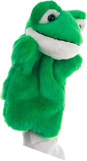 Toyvian Fantoches Sapo Brinquedo De Pelúcia Brinquedos Verdes Crianças Fantoche De Mão Fantoche De Mão Para Crianças Contação De Histórias Fantoche Adereços -Filho Verde Macio Bebê