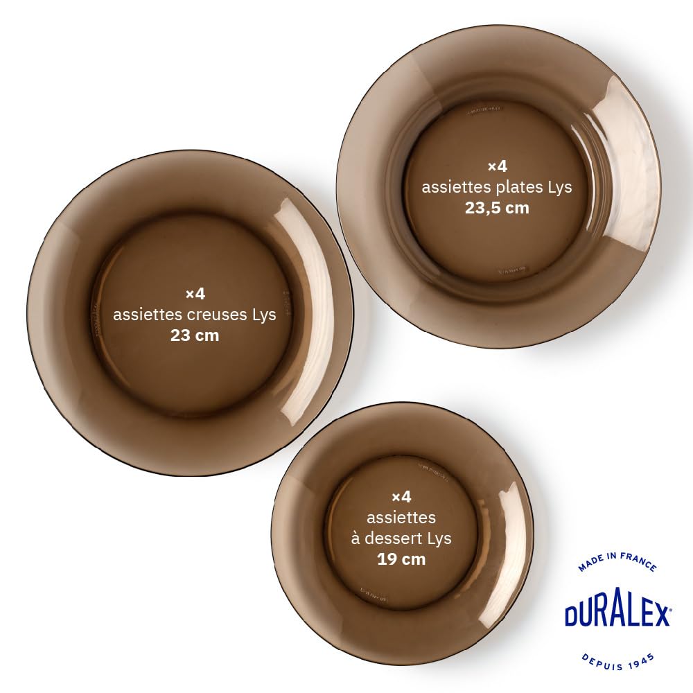 Vasos Cristal Juego De Vajilla Duralex Lys 12 Piezas En Cristal