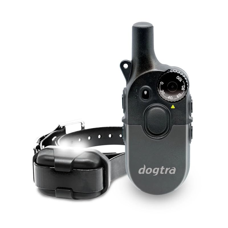 Dogtra 600iQ Collar Electrónico de Adiestramiento, 100 Niveles de Estimulación, Vibración y Tono Audible, Impermeable IPX9K, para Perros Desde 4,5 kg, Alcance 600 m