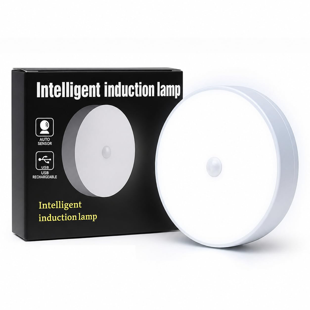 Motion Sensor Cabinet Light USB Rechargeable Wireless LED Lamp with Magnetic & Self-Adhesive Mount - Smart PIR Sensor Indoor Light for Wardrobe, Cabinet, Kitchen, Bedroom & Stairs [Pack of 1]-image-14