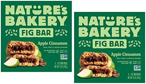 Nature's Bakery Apple Cinnamon Real Fruit, Whole Grain Fig Bar - 12 ct. (24 oz.)