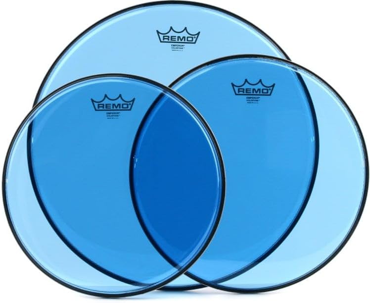 Remo Emperor Colortone Blue 3-piece Tom Pack - 12/13/16 inch