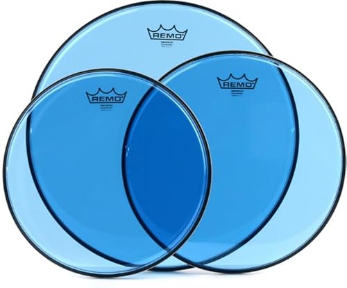 Remo Emperor Colortone Blue 3-piece Tom Pack - 12/13/16 inch