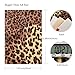 David angie Leopard Printed Faux Leather Sheet Holographic Burst Crack Synthetic Leather Fabric Assorted 5PCS 7.7