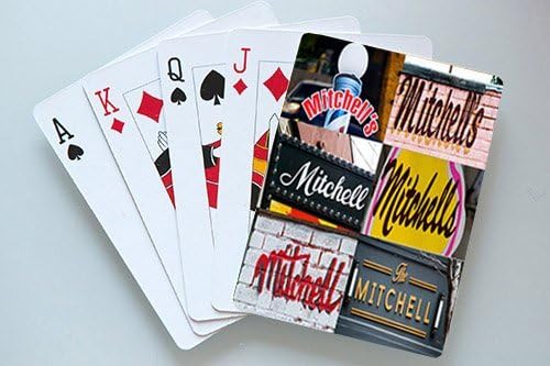 MITCHELL Personalized Playing Cards featuring photos of actual signs