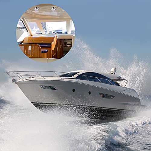 Besramtic Marine Dome Light Led Boat Cabin Lights White With Switch Stainless Steel Surface Mount 12 Volts ( 4.18 Inches) #TOP4