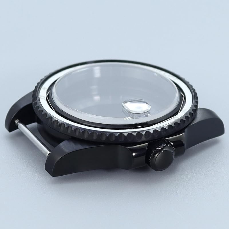 40MM Black 316L Steel Watch Case for NH35 Miyota8215 ETA2824 Mod