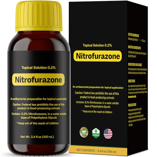 NateNatenight Treatment for Horses, Nitrofurazone, Natural Equine Wound Care,100ml