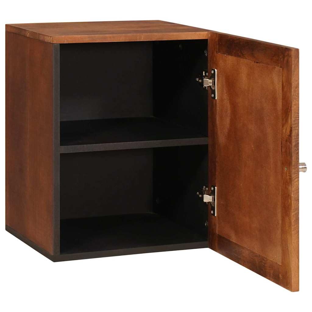Tocador de baño marrón 38 x 33,5 x 48 cm de material de madera con puerta y 2 estantes, diseño moderno, duradero y ahorra espacio para aseo de invitados, lavadero y baños pequeños