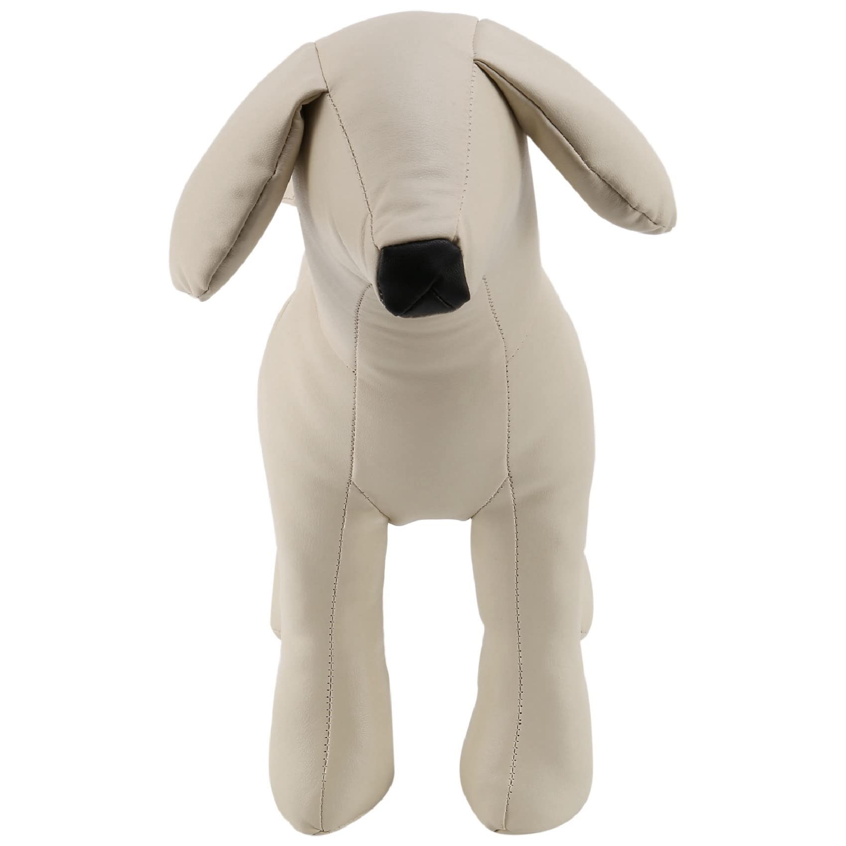 Mannequins de chien en cuir pour position debout - Blanc