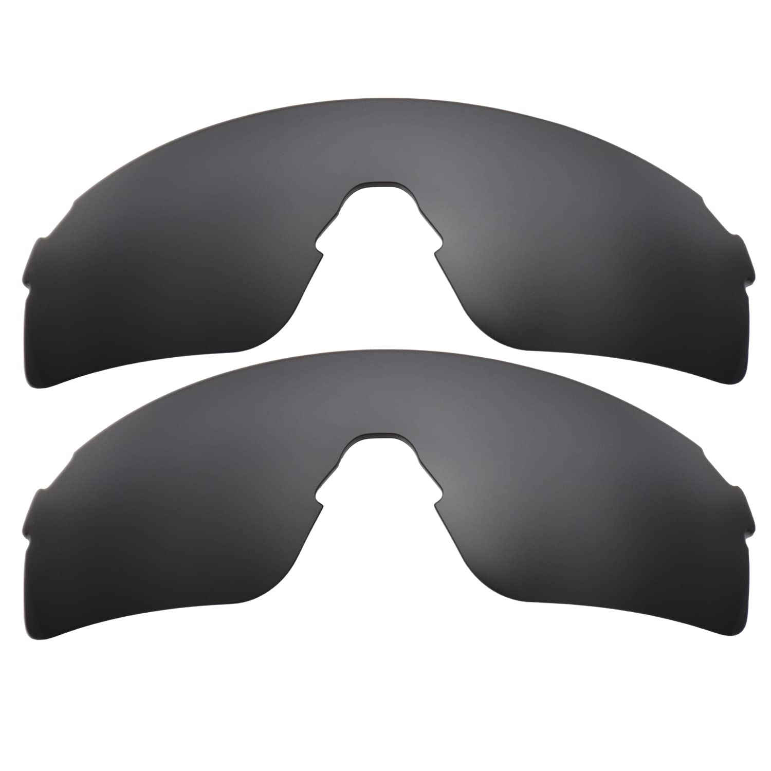 2 kompatible Ersatzklingen für Oakleys EVZero schwarz polarisiert, Schwarz , Einheitsgröße