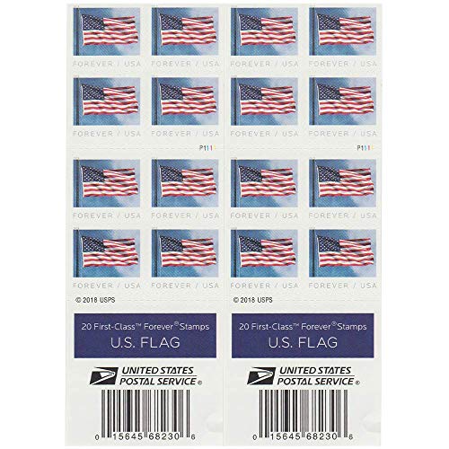 The Forever Stamps Business Envelope Additional 2019 Releases Postage Stamp (2 Booklet - 40 Stamps)