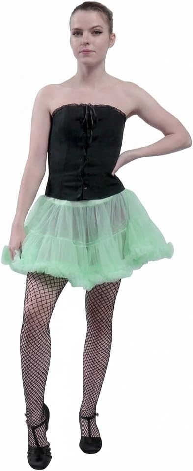 5-Layer Tutu for Women & Teens | Vibrant Short Skirt for Festivals, Raves, Dance, Ballet & Costume Wear Mint