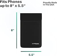 Vista 7 de DefenderShield Bolsa Faraday para teléfono celular y escudo de ataque EMP, bolsa completa de protección de datos y privacidad de bloqueo de señal