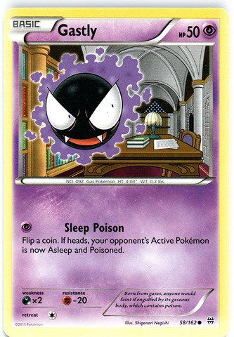 Pokemon - Gastly (58/162) - XY Breakthrough