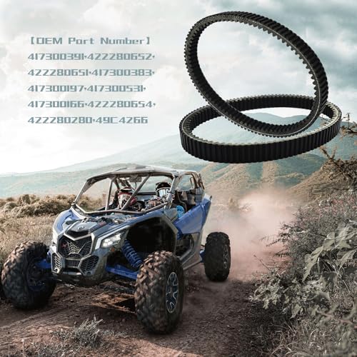 Image of KARSEE CVT Drive Belt 417300383 Compatible with Can-Am Maverick X3 2017-2025 Ski-doo Snowmobile 417300383,417300197,417300531,417300166