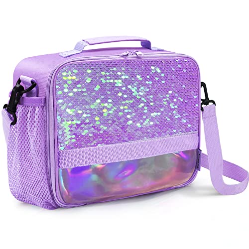 Kids Lunch Box Insulated Kids Lunch Bag,Lunch Box For Girls With Strap And Bottle Holder,Lunch Box For Kids, Toddler Lunch Box With Zipper-Pockets,Girls Lunch Box Keep Food Cold&Warm For Long Time #TOP12