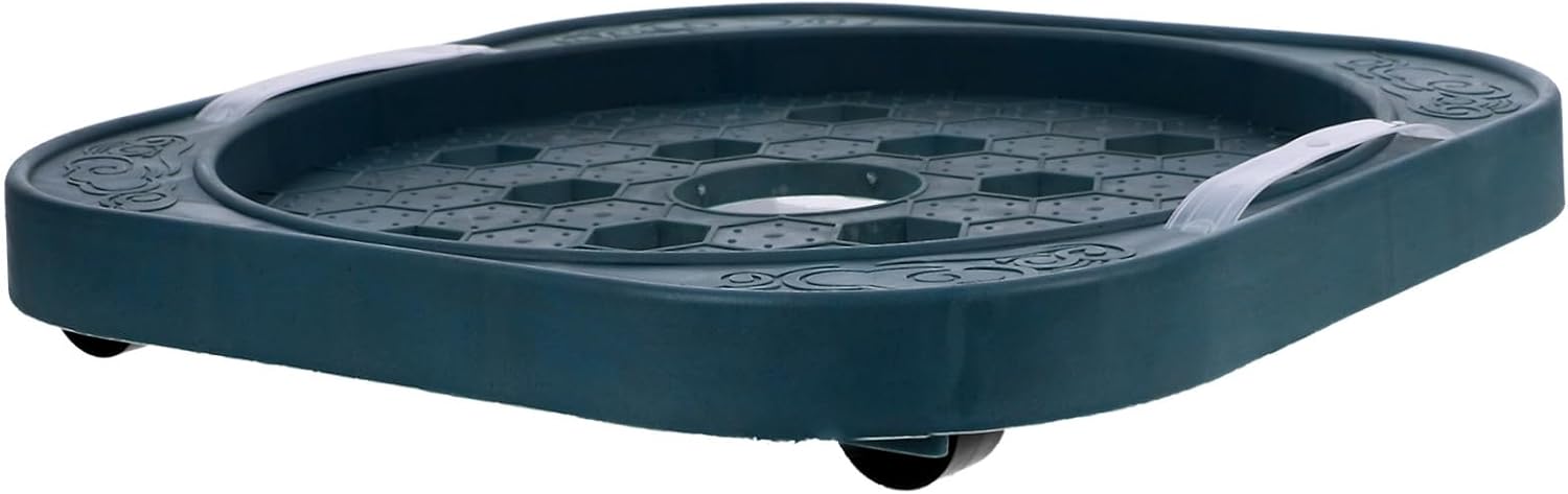 SOLUSTRE Propane Tank Bracket Round Gas Tank Holder Movable Wheels Gas Cylinder Base for Kitchen