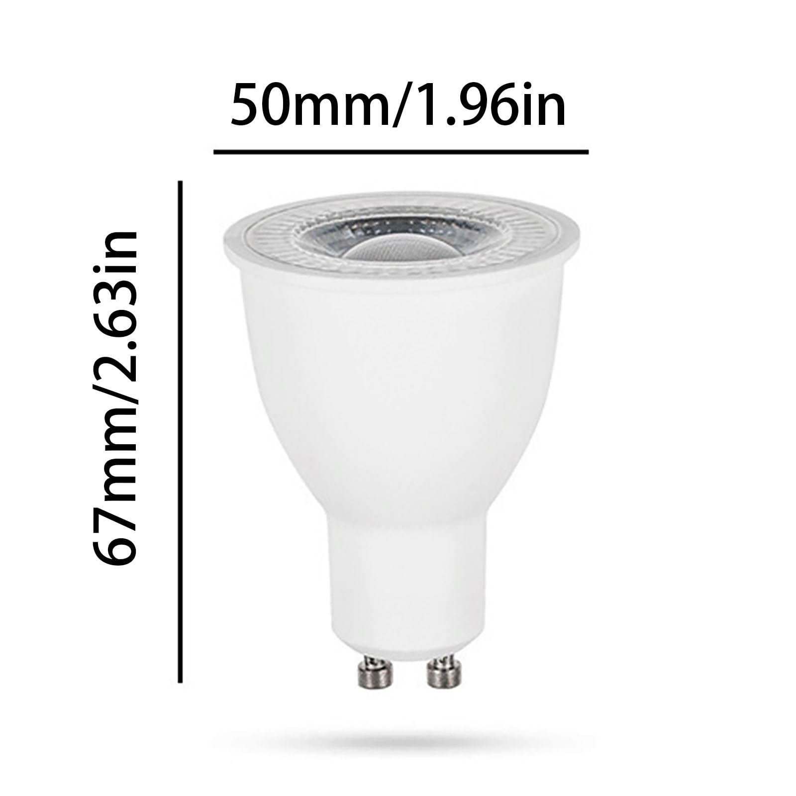 lámparas LED, Bombillas LED GU10 de 10 W, equivalentes a 100, paquete 6, 1000 lúmenes, CA 100-265 V, ángulo haz 38°, no regulables(Natural White)