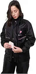Capas Pioneira, 1101FPREGG, Capa de Chuva Impermeável Para Motoqueiro de Nylon Feminino Full Gg, cor Preto, PVC