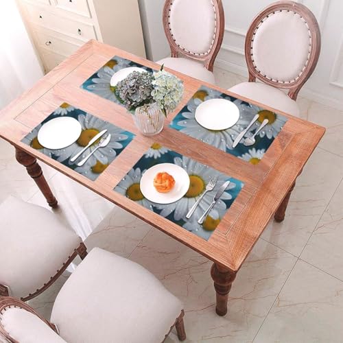 Sets de table antidérapants lavables pour protéger la table des taches de chaleur - 8