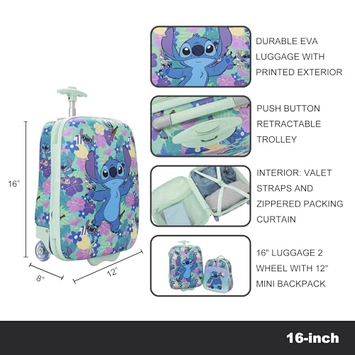 50% Off Disney Stitch Luggage & Backpack Set for Youth
