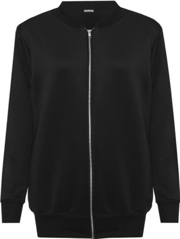 plus size long bomber jacket