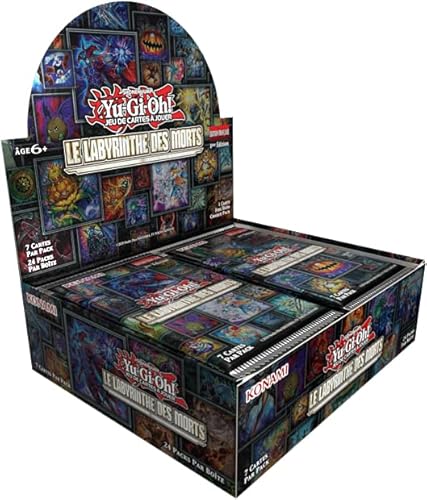 Yu-Gi-Oh! Boite de 24 boosters Le Labyrinthe des Morts - Jeu de cartes à jouer - 168 cartes - À partir de 6 ans - Édition française