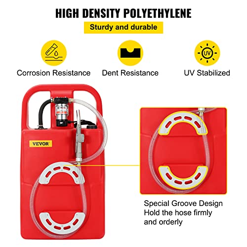 Vevor Fuel Caddy, 32 Gallon, Portable Fuel Storage Tank On-Wheels, With 12V Dc 140 W Transfer Pump (For Diesel Only), Diesel Fuel Container With 13 Ft Hose, Flow Rate 40L/Min, For Trucks, Boats #TOP5