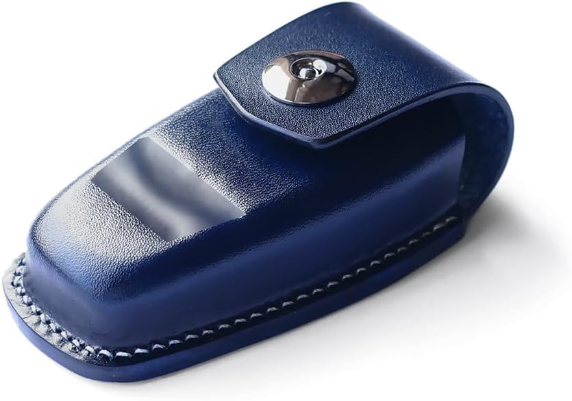 Luxury Handmade Leather Key Fob Case for Aston Martin DB11 DB12 with Magnetic Closure, Full Grain Leather Key Cover