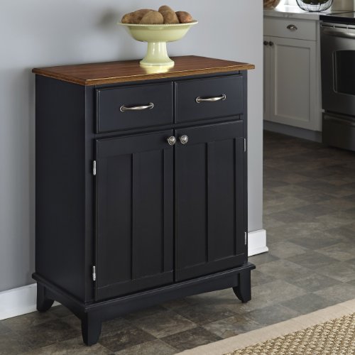 Buffet Of Buffets Black With Cottage Wood Top By Home Styles #TOP1
