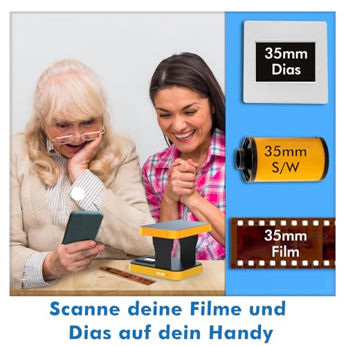 KLIM K2 Mobile Film Scanner 35mm + NEU + Positiv- & Negativ- Dia Scanner + Fotoscanner zum digitalisieren + Diascanner + Deine eigene Entwicklungsstation zu Hause + Dias selbst digitalisieren