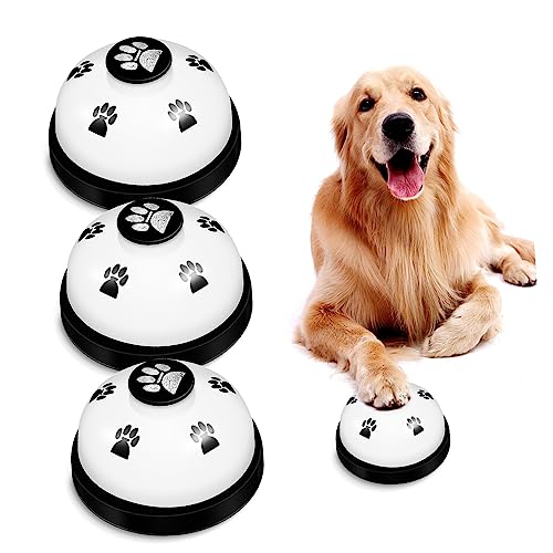 BELLIFFY 3Pcs Dog Training Bells for Potty Training Easy Use Pet Call Bells with Loud Non Skid Base for Dogs and Cats Interactive Communication Tool for Home and Outdoors