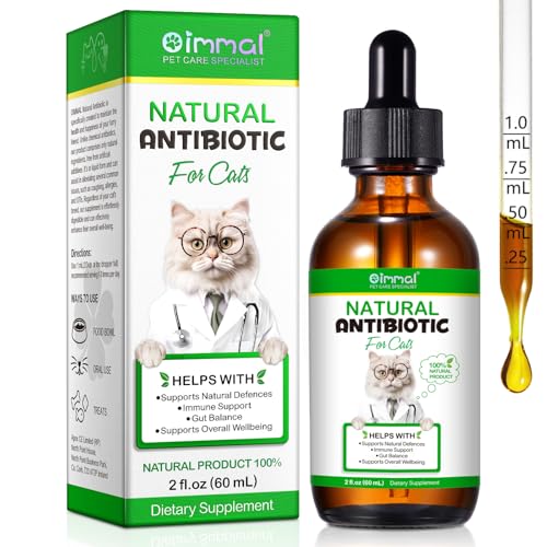 Katzen Antibiotika bei Infektionen - Natürliche Antibiotika für Katze - lindert Hustenallergien & Harnwegsinfekte - ohne künstliche Zusätze