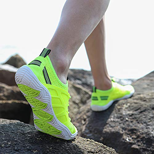 Image of MAYZERO Water Shoes Men Women Swim Surf Shoes Beach Pool Shoes Wide Toe Hiking Aqua Shoes Winter House Slippers