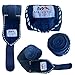 Majestic Ally Fleece Polo Leg Wraps with Braided Rope for Horses - Set of 4-10 Foot Long and 5 Inch Wide (Navy)