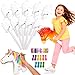 XupQisut Steckenpferde aus Pappe, 10 Stück Steckenpferde Basteln, 86 x 30 x 30CM, Pferde Bastelset Kinder Selbstmontage, DIY Bemalen und Spielen, für Rollenspiele, Reiten, Kinder Party, Geburtstage