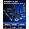 Orion Motor Tech Wheel Bearing Puller Tool Kit Compatible with Harley Davidson Motorcycles, Wheel Bearing Remover Installer Tool Set for 0.75 1 25mm Bearings Compatible with Hogs from 2000
