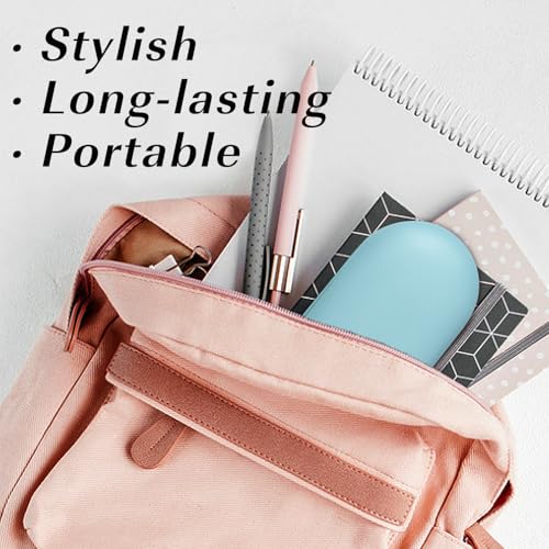 Image of MoKo Double Eyeglass Case, Contact Lens Case with Mirror Tweezers Remover, 2 in 1 Double Sided Portable Contact Lens Box Holder Container Soak Storage Kit Sunglasses Pouch for Men & Women, Light Blue