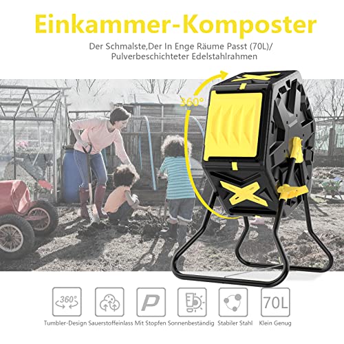 Trommelkomposter Squeeze Master 70L mit Tumbling-System