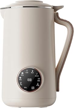 8 in 1 Nut Milk Maker, Homemade Almond, Oat, Coconut, Soy, Plant Based Milks and Non Dairy Beverages, Automatic Soybean Milk Machine with Delay Start/Keep Warm/Boil Water