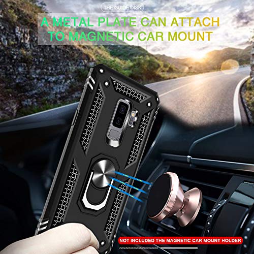 Coque Samsung S9 Plus avec protège-écran et anneau magnétique