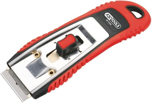 KS TOOLS Scraper with Retractable Metal Blade, Plastic Ha…